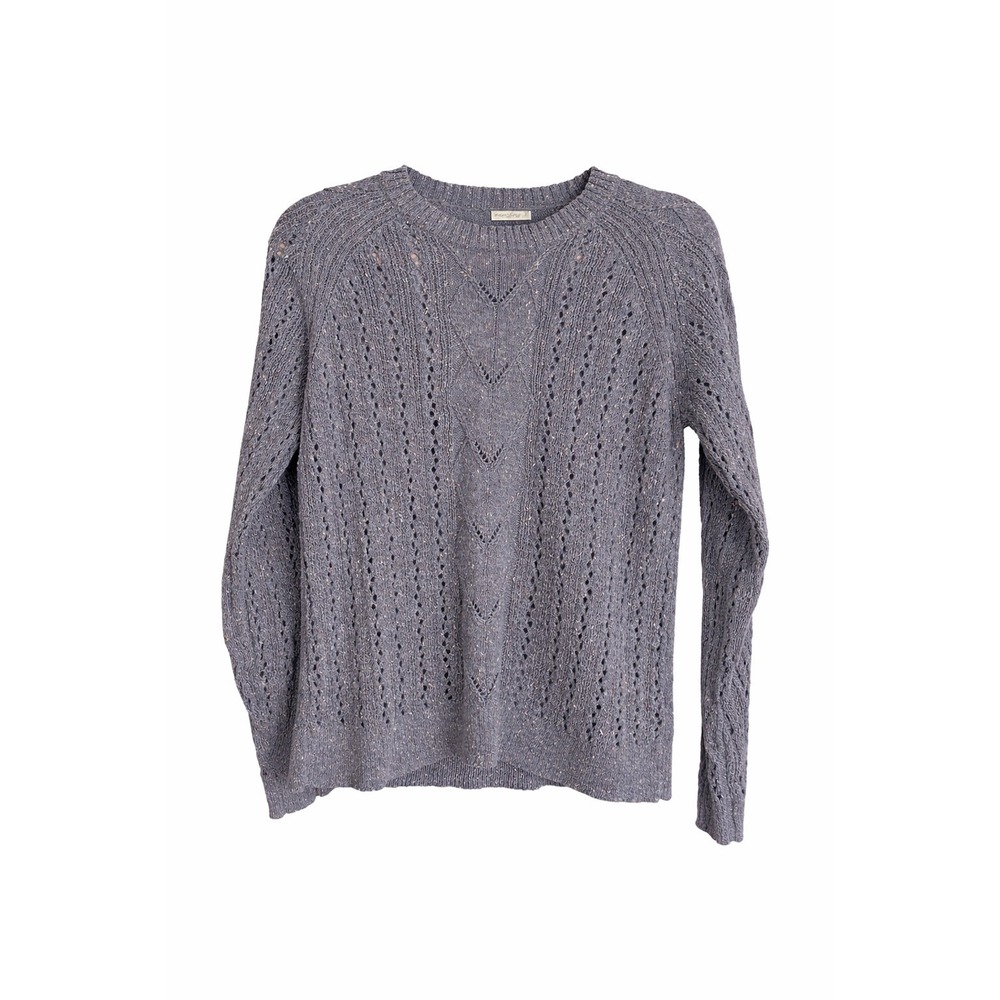 Spartina 449 Shelby Pullover Sweater | Linen Blend | Blue | Size Large
